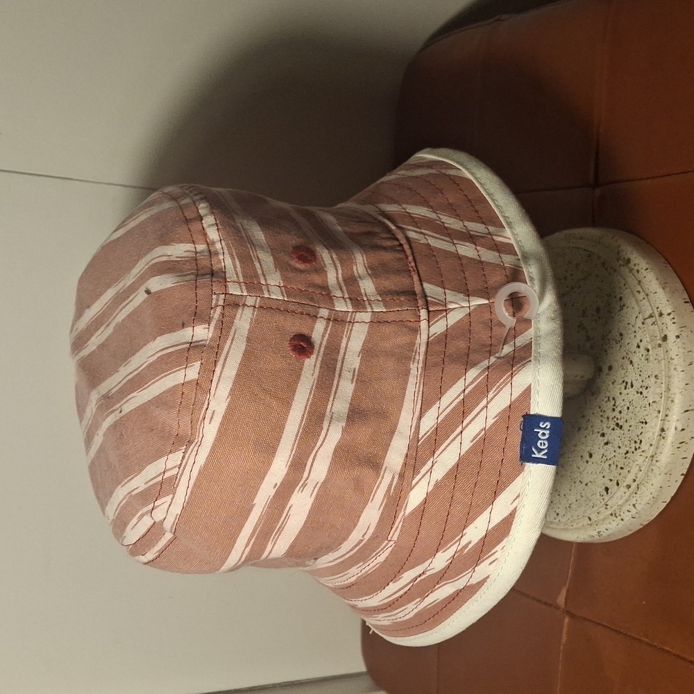 Keds Pink/blue/white Striped Bucket Hat